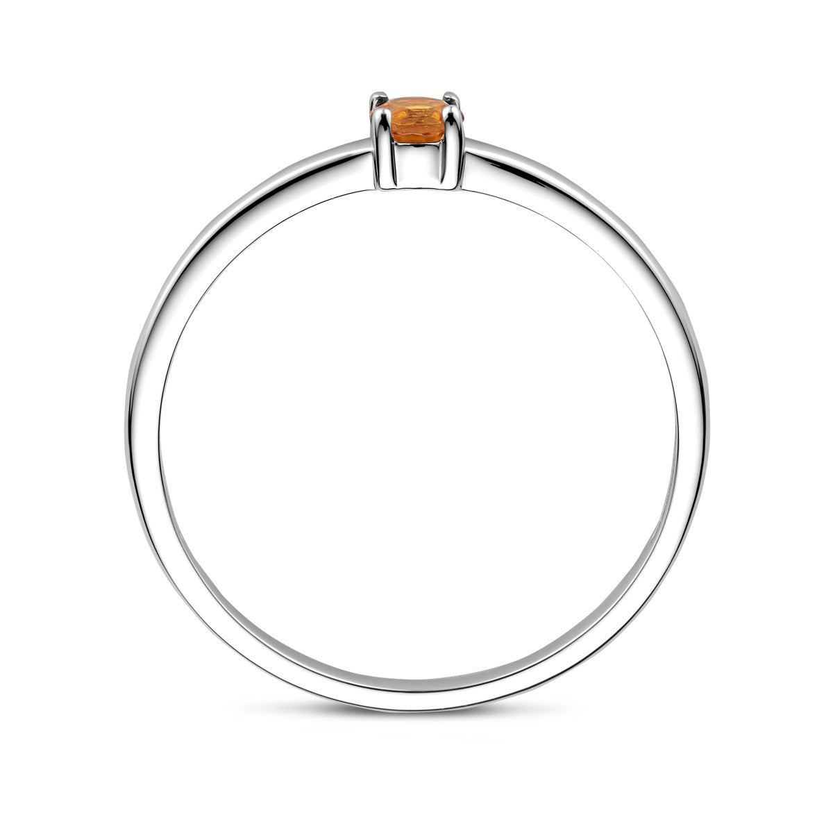 Gerhodineerd Zilver Ring Met Geboortesteen November Citrien 1337088 - PansiteNederland.nl