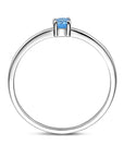 Gerhodineerd Zilver Ring Met Geboortesteen Blauw Topaas December 1337095 - PansiteNederland.nl