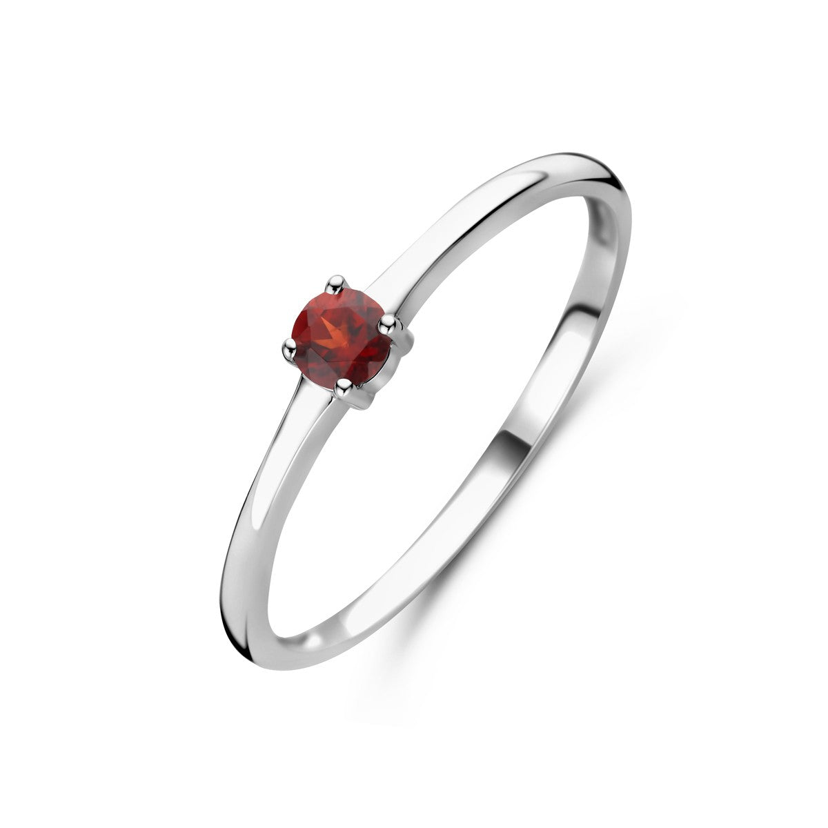 Gerhodineerd Zilver Ring Met Geboortesteen Granaat Januari 1337101 - PansiteNederland.nl