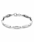 Zilver Gerhodineerd Armband Choker 5,5 Mm 18,5 Cm Poli/Mat 1337123