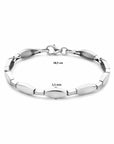 Zilver Gerhodineerd Armband Choker 5,5 Mm 18,5 Cm Poli/Mat 1337123