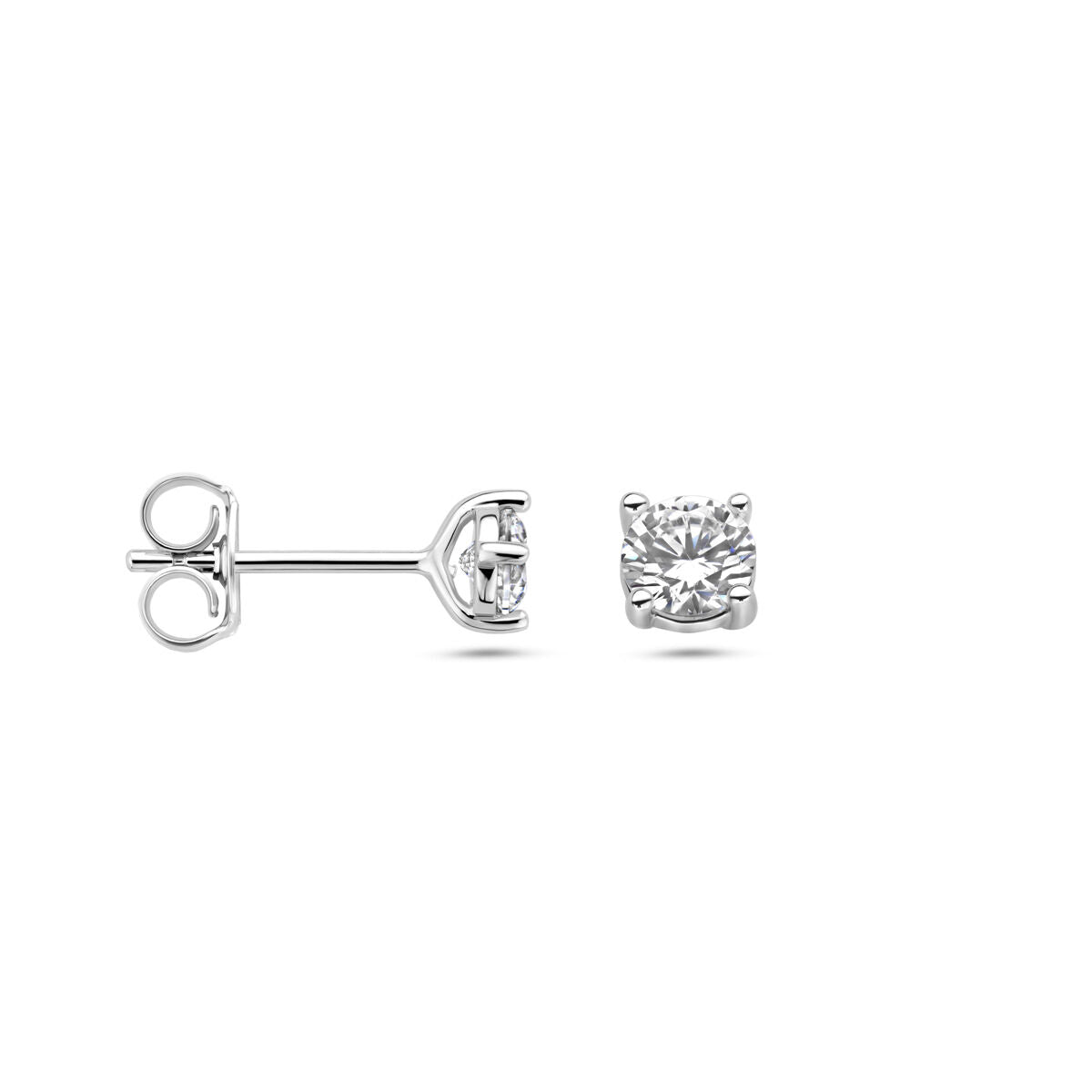 Zilver Gerhodineerd Oorknoppen Zirkonia 1337664 - PansiteNederland.nl