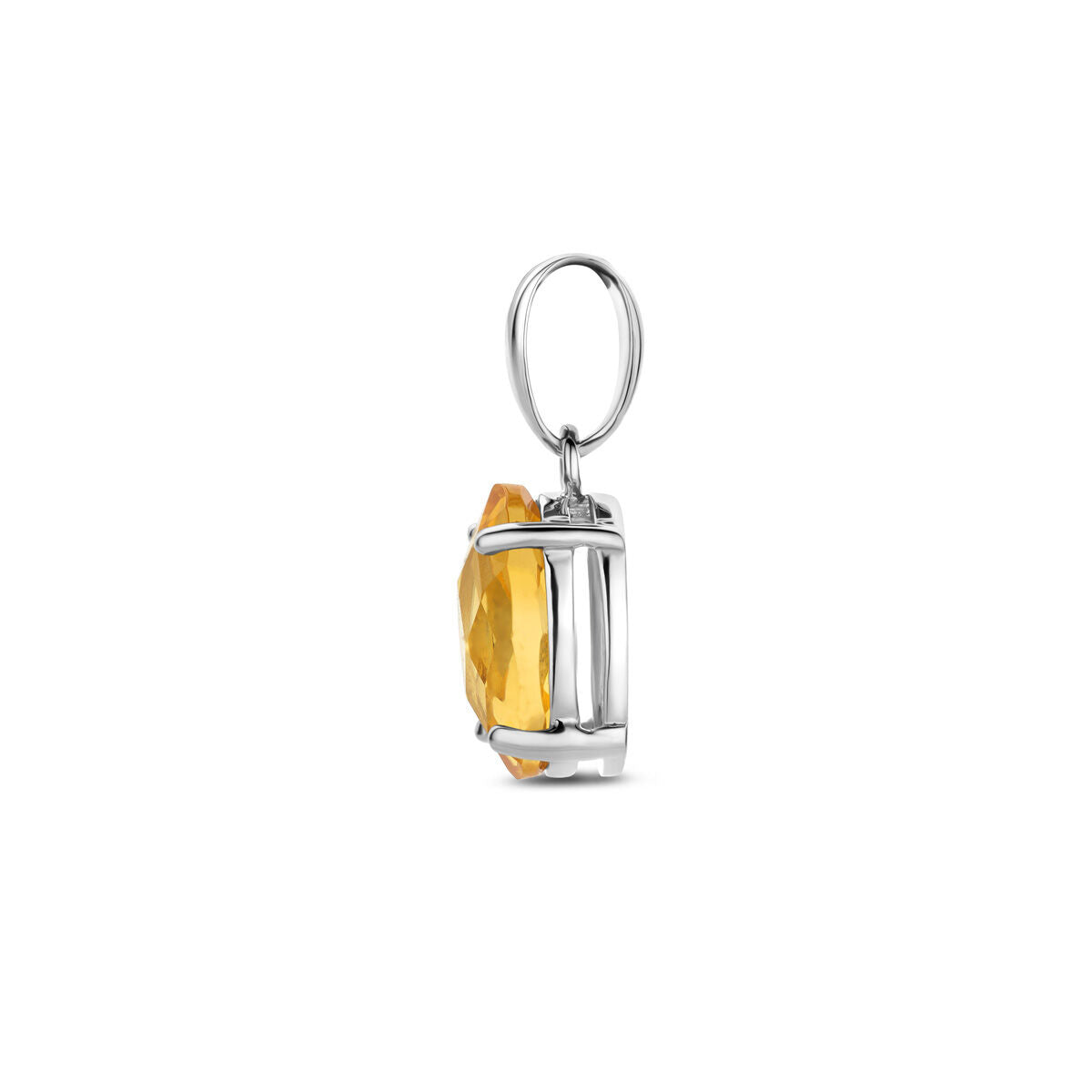 zilver gerhodineerd hanger citrien 1337690 - PansiteNederland.nl