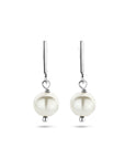 Zilver Gerhodineerd Oorhangers Parel 1337746 - PansiteNederland.nl