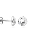 Zilver Gerhodineerd Oorknoppen Zirkonia Poli/Mat 1337817 - PansiteNederland.nl