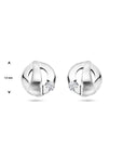 Zilver Gerhodineerd Oorknoppen Zirkonia Poli/Mat 1337817 - PansiteNederland.nl