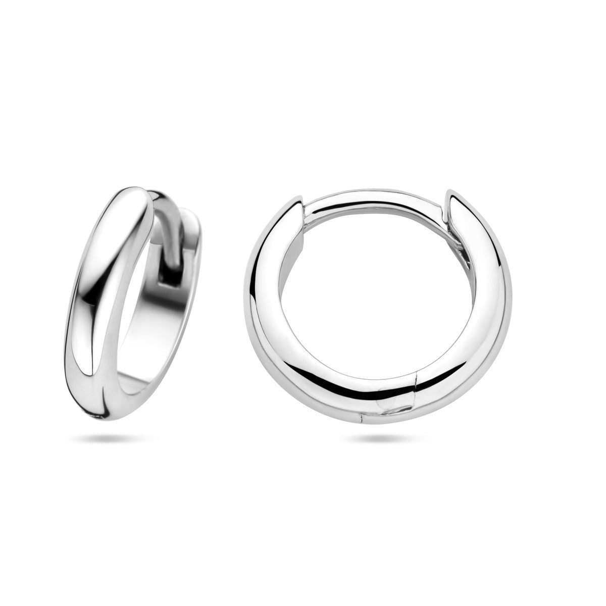 Oorbellen 3,0 mm halfronde buis zilver