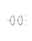 Zilver Gerhodineerd Oorringen Gedraaid 2,0 MM 1337954 - PansiteNederland.nl