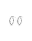 Zilver Gerhodineerd Oorringen Gediamanteerd 2,0 MM 1337973 - PansiteNederland.nl