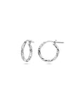 Zilver Gerhodineerd Oorringen Gediamanteerd 2,0 MM 1337973 - PansiteNederland.nl
