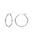 Zilver Gerhodineerd oorringen gediamanteerd 2,0 mm - 1337981 - PansiteNederland.nl