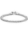 Zilver Gerhodineerd Armband Gourmette 5,8 Mm 19 Cm Met Groot Springslot 1338026