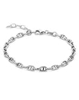 Zilver Gerhodineerd Armband Marine Ronde Buis 4,0 Mm 16 + 3 Cm 1338041 - PansiteNederland.nl