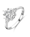 Gerhodineerd Zilver Ring Trilogie Met Zirkonia 1338076 - PansiteNederland.nl