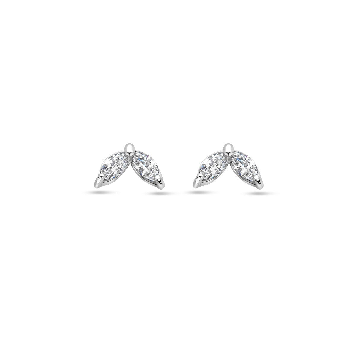 Zilver Gerhodineerd Oorknoppen Zirkonia 1338115 - PansiteNederland.nl