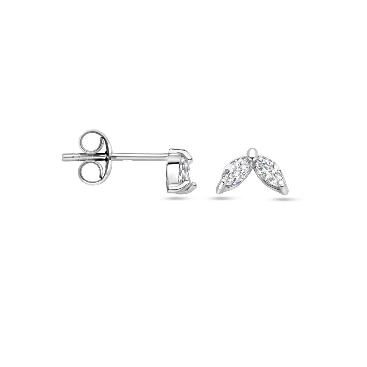 Zilver Gerhodineerd Oorknoppen Zirkonia 1338115 - PansiteNederland.nl