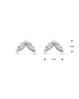 Zilver Gerhodineerd Oorknoppen Zirkonia 1338115 - PansiteNederland.nl