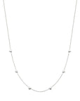 zilver gerhodineerd collier hartjes 41 + 4 cm 1338188