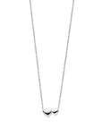 zilver gerhodineerd collier hartjes 41 + 4 cm 1338189