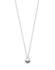zilver gerhodineerd collier hart en slot 41 + 4 cm 1338191