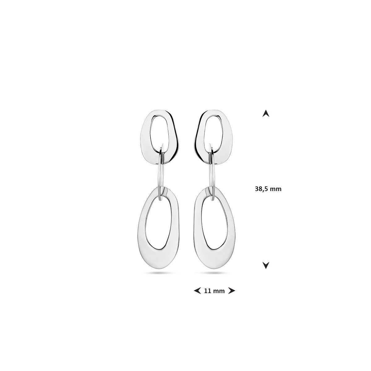 Zilver Gerhodineerd Oorhangers 1338232 - PansiteNederland.nl