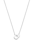 zilver gerhodineerd collier hartjes 1,3 mm 41 + 4 cm 1338235