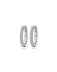 Zilver Gerhodineerd Klapoorringen Zirkonia 1338237 - PansiteNederland.nl