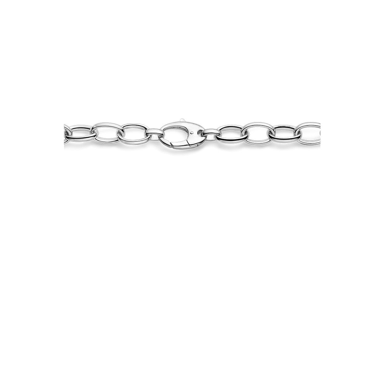 zilver gerhodineerd collier anker 11,5 mm 50 cm 1338250 - PansiteNederland.nl