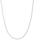 zilver gerhodineerd collier parels 3,2 mm 40 + 5 cm 1338254