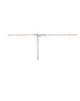 zilver gerhodineerd collier parels 3,2 mm 40 + 5 cm 1338254