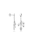 Zilver Gerhodineerd Oorhangers Zirkonia 1338259
