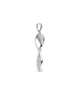zilver gerhodineerd hanger zirkonia 1338264