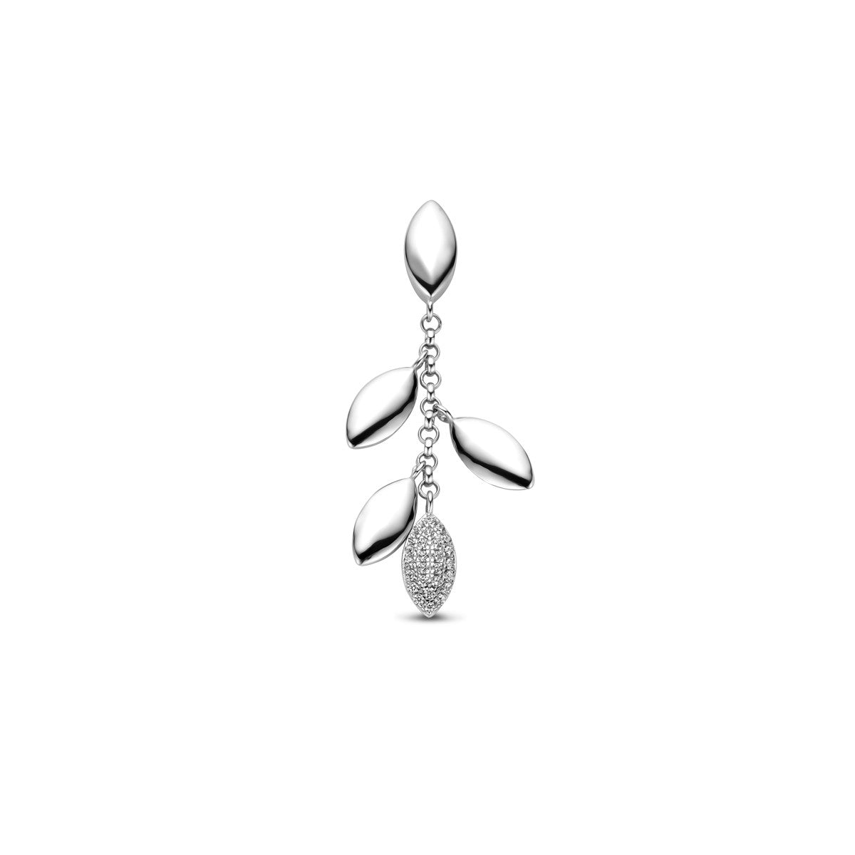 zilver gerhodineerd hanger zirkonia 1338274 - PansiteNederland.nl
