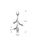 zilver gerhodineerd hanger zirkonia 1338274 - PansiteNederland.nl