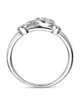 Gerhodineerd Zilver Ring Met Zirkonia 1338284 - PansiteNederland.nl