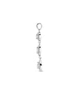 zilver gerhodineerd hanger zirkonia halo 1338297