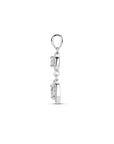 zilver gerhodineerd hanger zirkonia halo 1338298 - PansiteNederland.nl