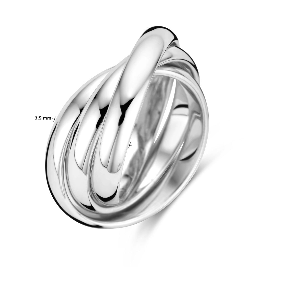 Gerhodineerd Zilver Trinity Ringen 1338331 - PansiteNederland.nl