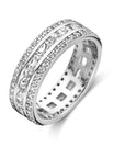 Gerhodineerd Zilver Ring Met Zirkonia 1338345