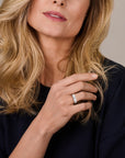 Gerhodineerd Zilver Ring Met Zirkonia 1338345