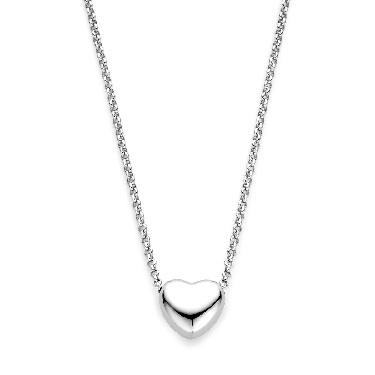 zilver gerhodineerd collier hart 1,5 mm 40 + 5 cm 1338361 - PansiteNederland.nl
