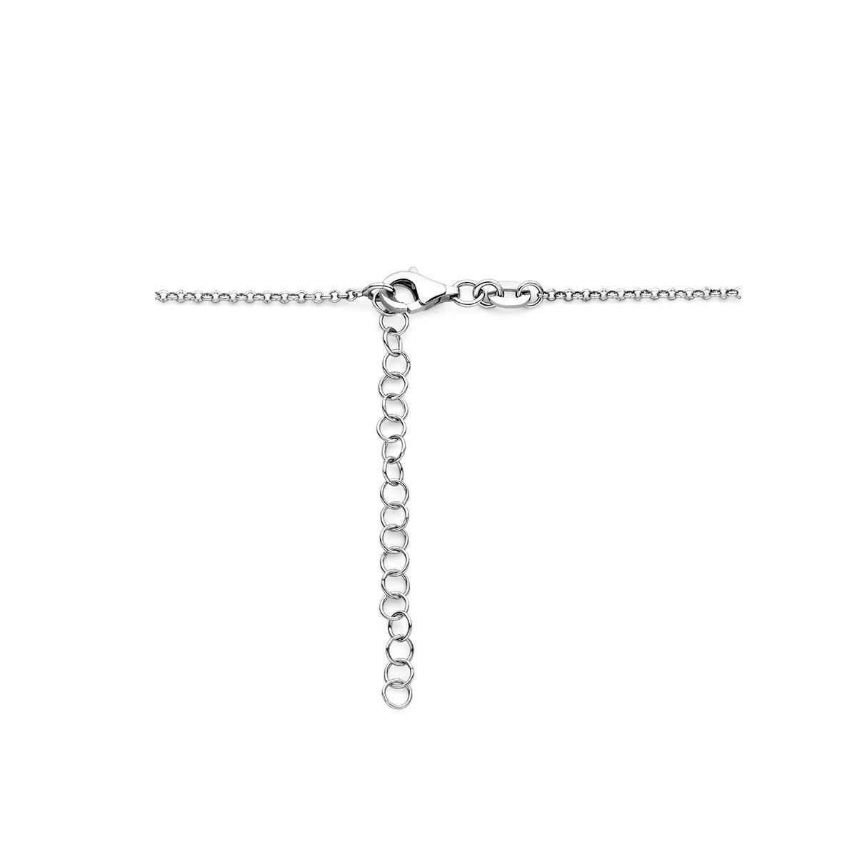 zilver gerhodineerd collier hart 1,5 mm 40 + 5 cm 1338361 - PansiteNederland.nl