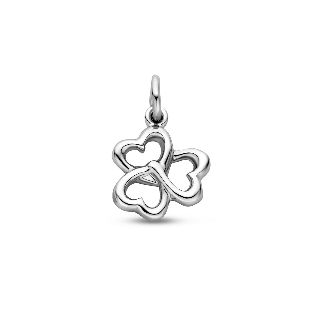 zilver gerhodineerd hanger hartjes 1338367 - PansiteNederland.nl