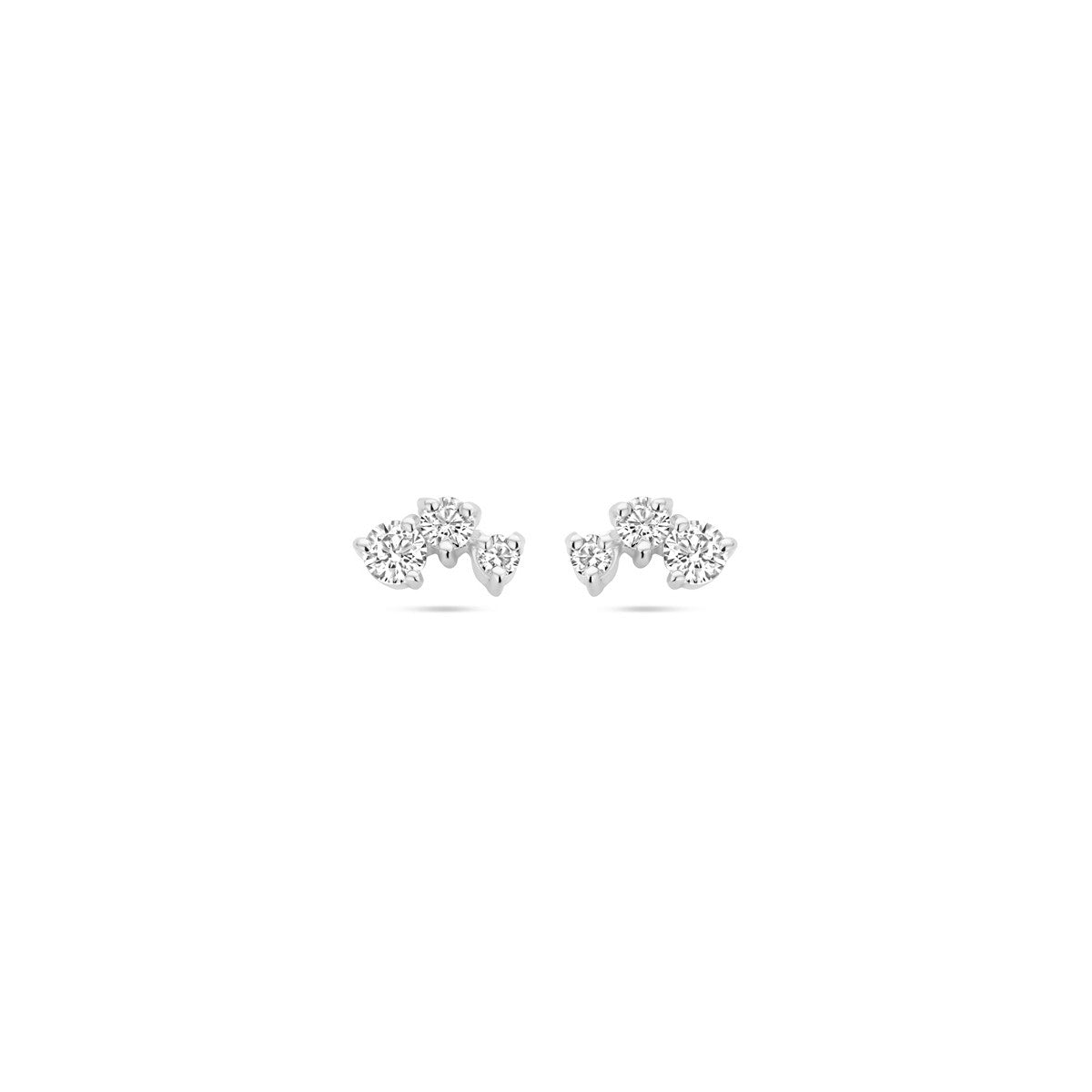 Zilver Gerhodineerd Oorknoppen Zirkonia 1338368 - PansiteNederland.nl