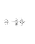 Zilver Gerhodineerd Oorknoppen Bloem Zirkonia 1338369 - PansiteNederland.nl