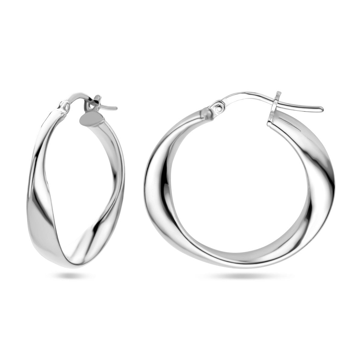 Zilver Gerhodineerd Oorringen 1338399 - PansiteNederland.nl