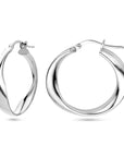 Zilver Gerhodineerd Oorringen 1338399 - PansiteNederland.nl