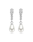 Zilver Gerhodineerd Oorhangers Zirkonia En Parel 1338411 - PansiteNederland.nl