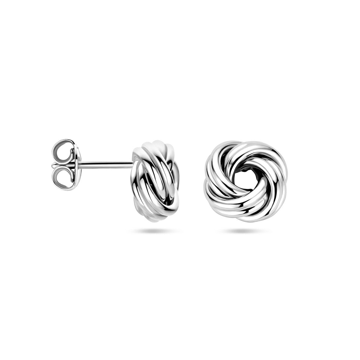 Zilver Gerhodineerd Oorknoppen Knoop 1338436 - PansiteNederland.nl