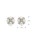 Zilver Gerhodineerd Oorknoppen Parel En Zirkonia 1338445 - PansiteNederland.nl